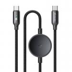 Cablu pentru incarcare telefoane si ceasuri Samsung Mcdodo CA-4170 2 in 1, 2x USB-C, 60W, 3A, 1.5m, Negru 7 - lerato.ro