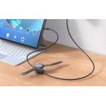 Cablu pentru incarcare telefoane si ceasuri Samsung Mcdodo CA-4170 2 in 1, 2x USB-C, 60W, 3A, 1.5m, Negru 9 - lerato.ro