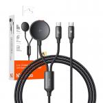 Cablu pentru incarcare telefoane si ceasuri Samsung Mcdodo CA-4210 2 in 1, 2x USB-C, 60W, 3A, 1.2m, Negru 5 - lerato.ro