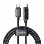 Cablu pentru incarcare si transfer date Mcdodo CA-4250, 2x USB-C, Display LED, 100W, 5A, 1.2m, Negru 2 - lerato.ro