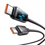 Cablu pentru incarcare si transfer date Mcdodo CA-4250, 2x USB-C, Display LED, 100W, 5A, 1.2m, Negru 4 - lerato.ro