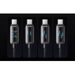 Cablu pentru incarcare si transfer date Mcdodo CA-4250, 2x USB-C, Display LED, 100W, 5A, 1.2m, Negru 3 - lerato.ro