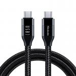 Cablu pentru incarcare si transfer date Mcdodo CA-7132, 2x USB-C, 100W, 5A, 480 Mbps, 1.2m, Negru 2 - lerato.ro