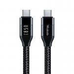 Cablu pentru incarcare si transfer date Mcdodo CA-7132, 2x USB-C, 100W, 5A, 480 Mbps, 1.2m, Negru 8 - lerato.ro