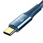 Cablu pentru incarcare si transfer date Mcdodo CA-8324 Firefox Unghi incarcare de 90 grade, USB-C/USB-C, 100W, 5A, 2m, Albastru 8 - lerato.ro