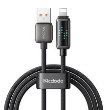 Cablu pentru incarcare si transfer date Mcdodo CA-5250, USB/Lightning, Display LED, 3A, 1.2m, Negru
