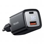 Incarcator de retea 33W Mcdodo CH-1701, incarcare rapida, cu afisaj, 1x USB-C, 1x USB, Negru 6 - lerato.ro