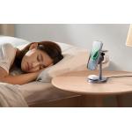 Statie de incarcare 3 in 1 Mcdodo CH-2462, Wireless Quick Charge, 15W, Incarcator retea 33W inclus, Argintiu 8 - lerato.ro
