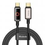 Cablu pentru incarcare si transfer date Mcdodo CA-6680, 2x USB-C, 100W, 1.2m, Negru 2 - lerato.ro