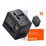 Adaptor retea McDodo CP-4120, 2 x USB, 1380W, Compatibil cu diferite prize, Negru 4 - lerato.ro