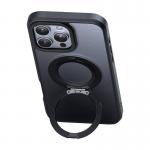 Carcasa McDodo PC-4933 cu suport si MagSafe compatibila cu iPhone 16 Pro Max, Negru 6 - lerato.ro