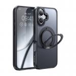 Carcasa McDodo PC-4931 cu suport si MagSafe compatibila cu iPhone 16 Plus, Negru 2 - lerato.ro