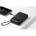 Baterie externa portabila Mcdodo MC-3243, Digital Display, 10000 mAh, 22.5W, USB/USB-C, Cablu USB-C atasat, Negru 4 - lerato.ro