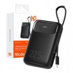 Baterie externa portabila Mcdodo MC-3253, Display, 10000 mAh, 22.5W, USB/USB-C, Cablu Lightning atasat, Negru 5 - lerato.ro