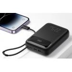 Baterie externa portabila Mcdodo MC-3253, Display, 10000 mAh, 22.5W, USB/USB-C, Cablu Lightning atasat, Negru 3 - lerato.ro