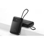 Baterie externa portabila Mcdodo MC-3253, Display, 10000 mAh, 22.5W, USB/USB-C, Cablu Lightning atasat, Negru 4 - lerato.ro