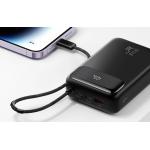 Baterie externa portabila Mcdodo MC-3710, Digital Display, 20000 mAh, 22.5W, USB/USB-C, Cablu Lightning atasat, Negru 4 - lerato.ro