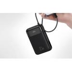 Baterie externa portabila Mcdodo MC-3710, Digital Display, 20000 mAh, 22.5W, USB/USB-C, Cablu Lightning atasat, Negru 6 - lerato.ro
