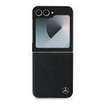 Carcasa piele Marcedes-Benz Wood Imitation cu MagSafe compatibila cu Samsung Galaxy Z Flip 6, Negru 2 - lerato.ro