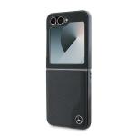 Carcasa piele Marcedes-Benz Wood Imitation cu MagSafe compatibila cu Samsung Galaxy Z Flip 6, Negru 7 - lerato.ro