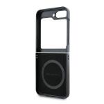 Carcasa piele Marcedes-Benz Wood Imitation cu MagSafe compatibila cu Samsung Galaxy Z Flip 6, Negru 8 - lerato.ro