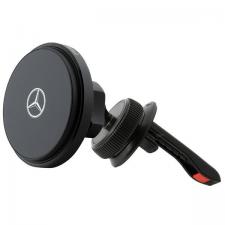 Accesorii auto, Suport auto Mercedes Silver Stars, Air Vent / Dashboard Mount, Compatibil MagSafe, Incarcare wireless, USB-C, Negru, lerato.ro
