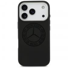 Huse si carcase iPhone 17 Pro, Carcasa Silicone Vintage Logo cu MagSafe compatibila cu iPhone 17 Pro, Negru, lerato.ro