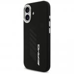 Carcasa AMG Silicone Oversize Rhombs cu MagSafe compatibila cu iPhone 17, Negru 3 - lerato.ro