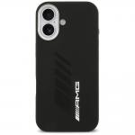 Carcasa AMG Silicone Oversize Rhombs cu MagSafe compatibila cu iPhone 17, Negru 2 - lerato.ro