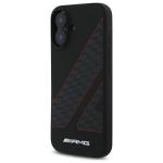 Carcasa AMG Checkered Flag Pattern cu MagSafe compatibila cu iPhone 16, Negru 3 - lerato.ro