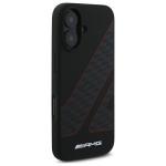 Carcasa AMG Checkered Flag Pattern cu MagSafe compatibila cu iPhone 16, Negru 5 - lerato.ro