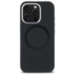 Carcasa Mercedes Silicone Tonal Logo cu MagSafe compatibila cu iPhone 16 Pro, Negru 2 - lerato.ro