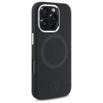 Carcasa Mercedes Silicone Tonal Logo cu MagSafe compatibila cu iPhone 16 Pro, Negru 5 - lerato.ro