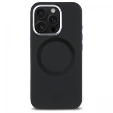 Carcasa Mercedes Silicone Tonal Logo cu MagSafe compatibila cu iPhone 16 Pro Max, Negru
