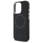 Carcasa Mercedes Silicone Tonal Logo cu MagSafe compatibila cu iPhone 16 Pro Max, Negru 7 - lerato.ro