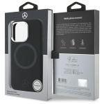 Carcasa Mercedes Silicone Tonal Logo cu MagSafe compatibila cu iPhone 16 Pro Max, Negru 9 - lerato.ro