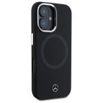 Carcasa Mercedes Silicone Tonal Logo cu MagSafe compatibila cu iPhone 16, Negru 5 - lerato.ro