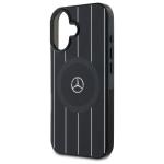 Carcasa Mercedes MB Double Layer Crossed Lines cu MagSafe compatibila cu iPhone 16, Negru 7 - lerato.ro
