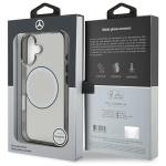 Carcasa Mercedes Printed Logo cu MagSafe compatibila cu iPhone 16, Transparent 9 - lerato.ro