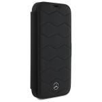 Carcasa Mercedes MB Waves Leather compatibila cu iPhone 16 Pro Max, Negru 5 - lerato.ro
