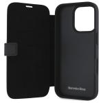 Carcasa Mercedes MB Waves Leather compatibila cu iPhone 16 Pro Max, Negru 8 - lerato.ro