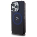 Carcasa Mercedes MB Double Layer BiColor cu MagSafe compatibila cu iPhone 16 Pro Max, Albastru 3 - lerato.ro
