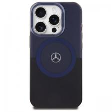 Carcasa Mercedes MB Double Layer BiColor cu MagSafe compatibila cu iPhone 16 Pro Max, Albastru