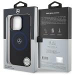 Carcasa Mercedes MB Double Layer BiColor cu MagSafe compatibila cu iPhone 16 Pro Max, Albastru 9 - lerato.ro