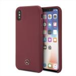 Carcasa Mercedes Silicone Line compatibila cu iPhone X / XS, Rosu 4 - lerato.ro