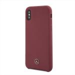 Carcasa Mercedes Silicone Line compatibila cu iPhone X / XS, Rosu 3 - lerato.ro