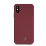 Carcasa Mercedes Silicone Line compatibila cu iPhone X / XS, Rosu 2 - lerato.ro