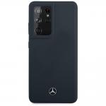Carcasa Mercedes Silicone Line compatibila cu Samsung Galaxy S21 Ultra, Albastru 2 - lerato.ro