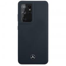 Carcasa Mercedes Silicone Line compatibila cu Samsung Galaxy S21 Ultra, Albastru