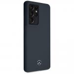 Carcasa Mercedes Silicone Line compatibila cu Samsung Galaxy S21 Ultra, Albastru 5 - lerato.ro